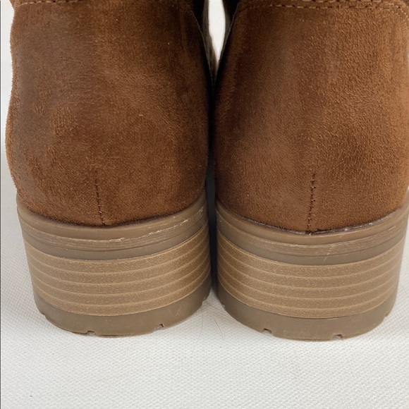 Universal Thread, Brown Faux Fur Combat Boots, Women Size 10 - Picture 7 of 15